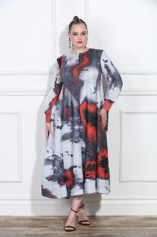 Luxe Moda LM400 Print Dress