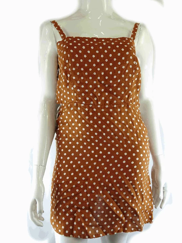 Faithfull The Brand Linen Spotty Dress 12