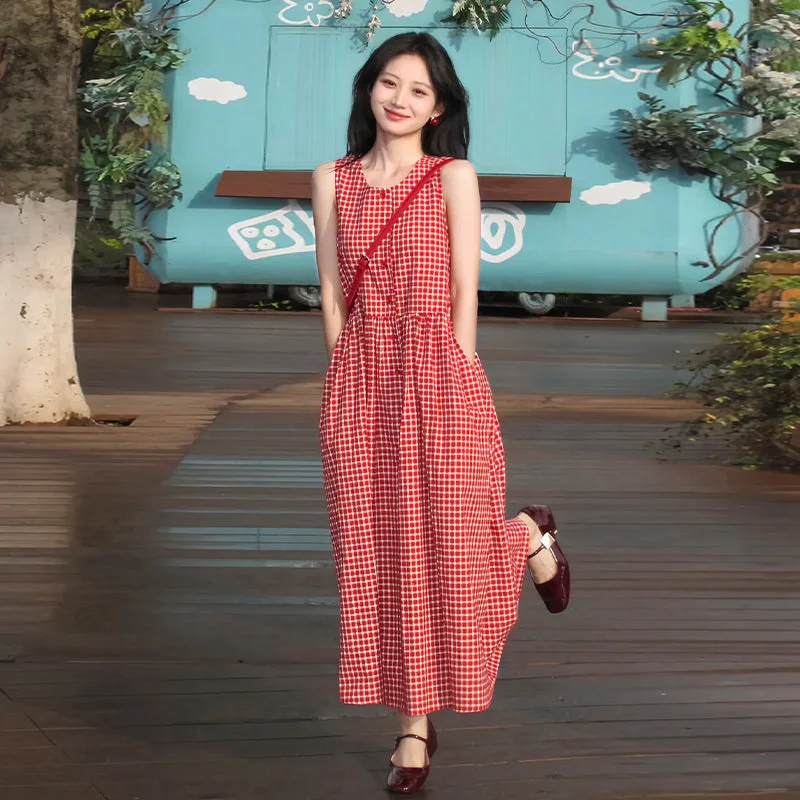 red plaid
