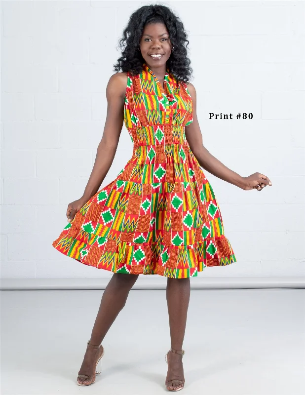KaraChic 5006D Denim Halter Dress