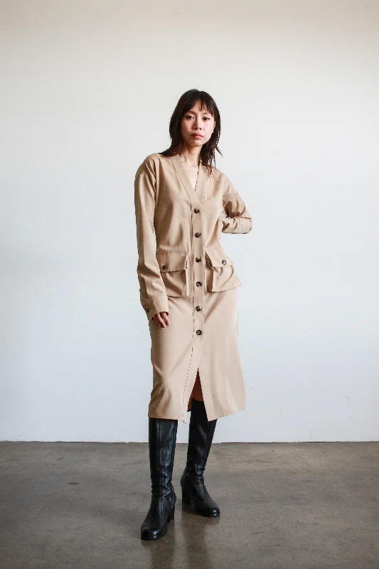 2020s Bottega Veneta Trench Button Down Dress