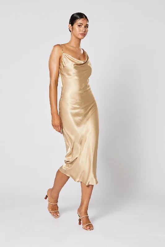 CARA DRESS GOLD