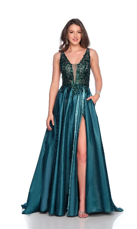 Emerald Green Prom Dress: Dave & Johnny 12104