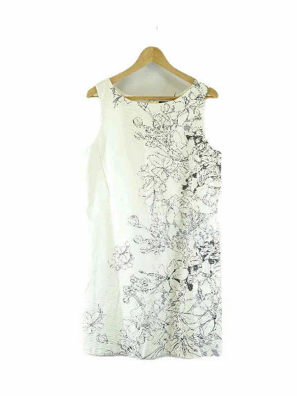 Trent Nathan Cream Floral Mini Shift Dress 12