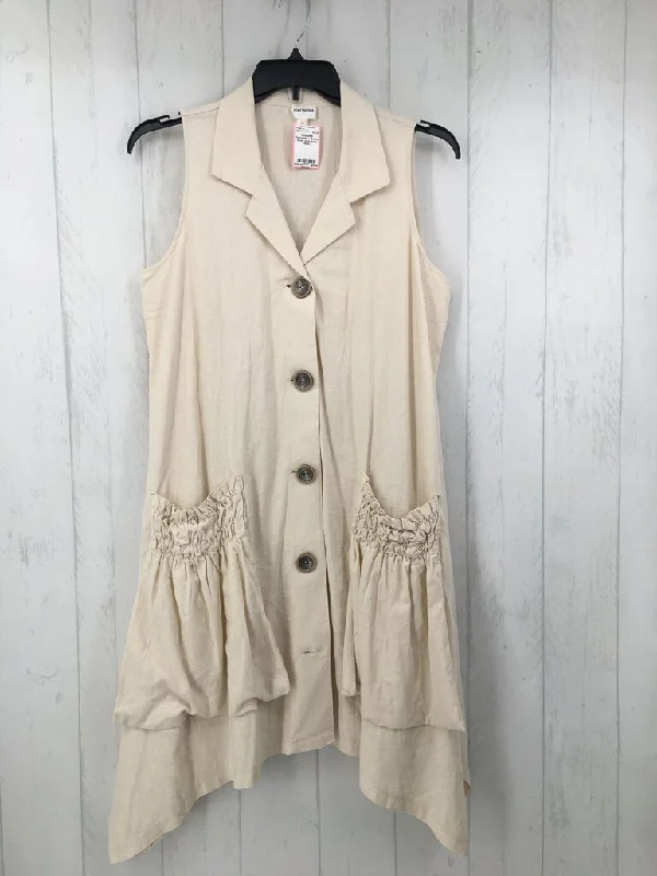 L Button down slvls dress