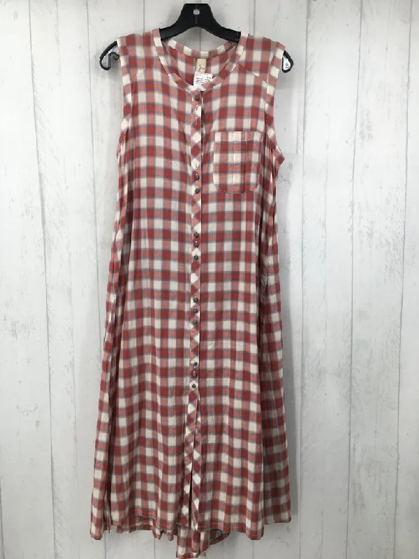 S check button down dress