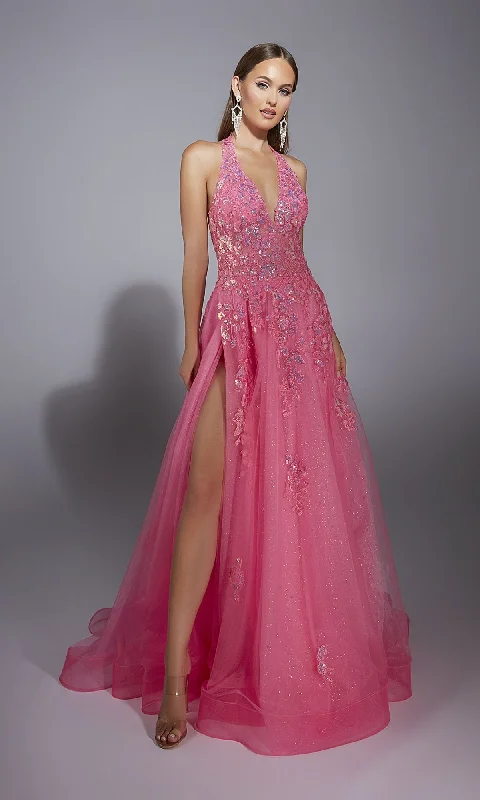 Long Halter Prom Dress: Aerie Couture 296