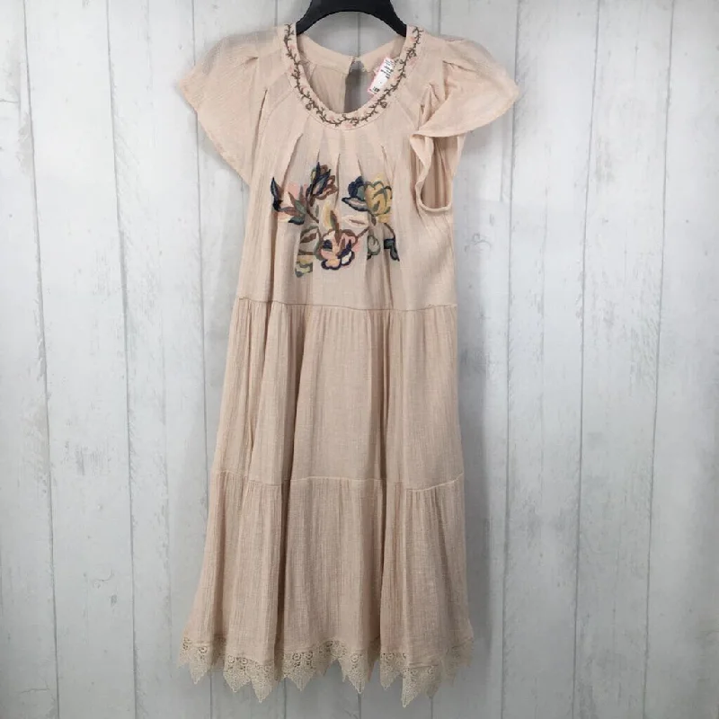 S s/s embroidered dress