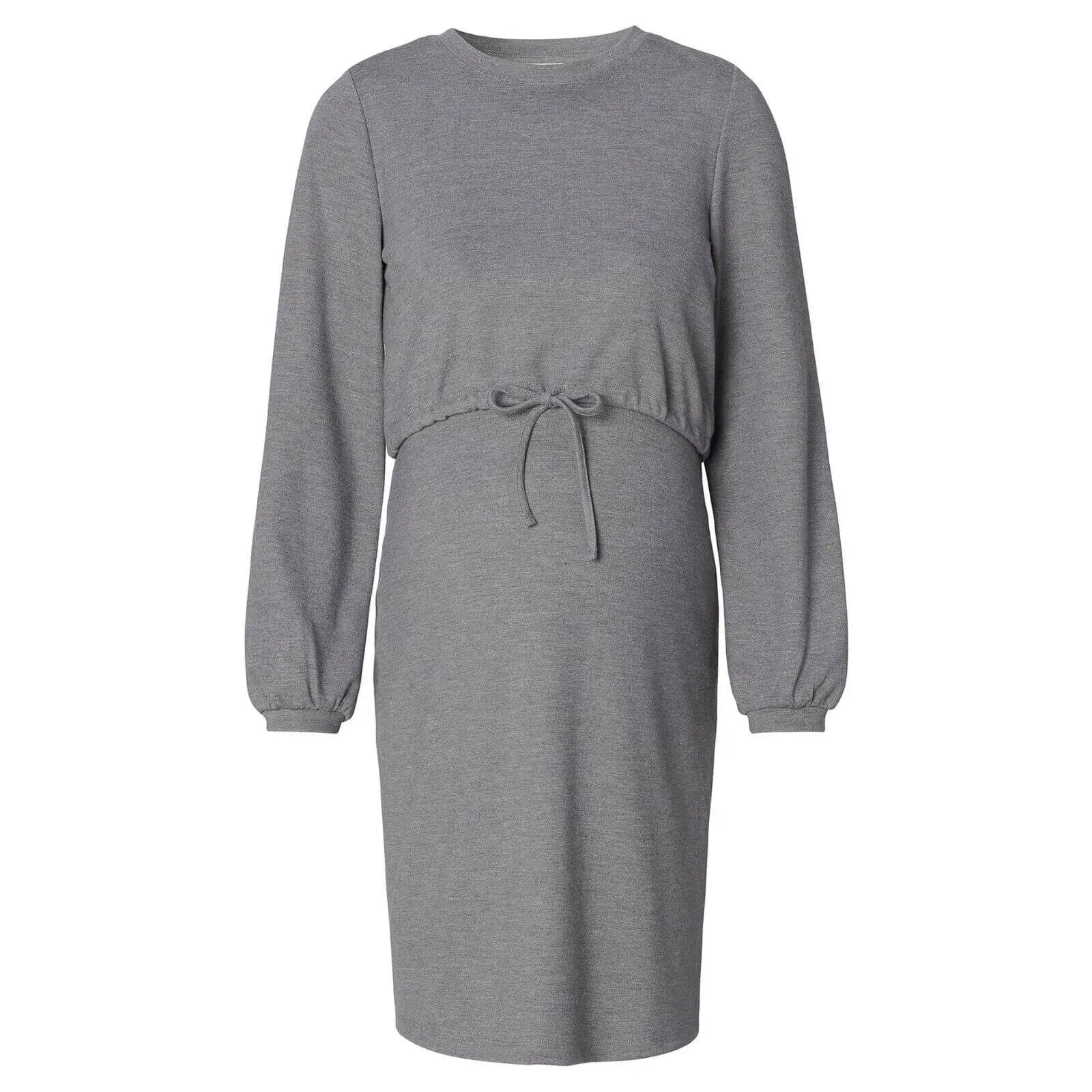 Esprit Long Sleeve Jersey Dress - Medium Grey