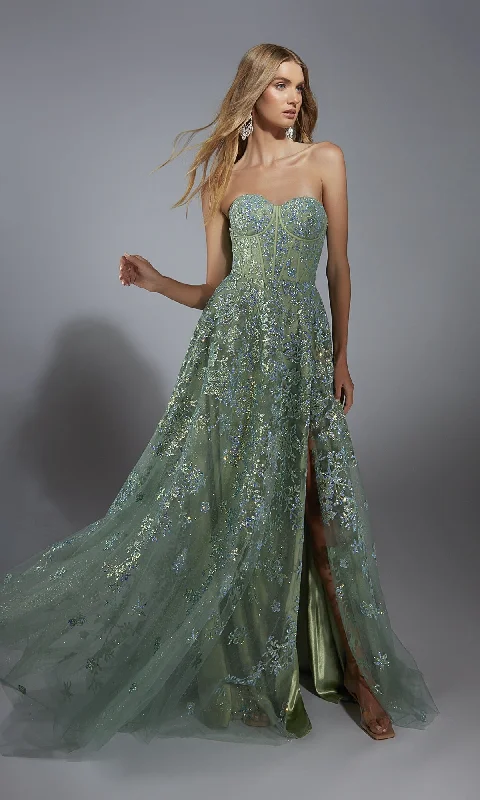 Long Green Prom Dress: Aerie Couture 288