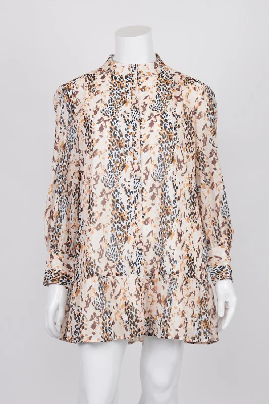 Cazinc The Label Patterned Button Front Dress 16