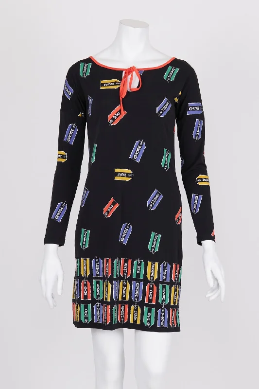 Leona Edmiston Ruby Black Patterned Dress XXS