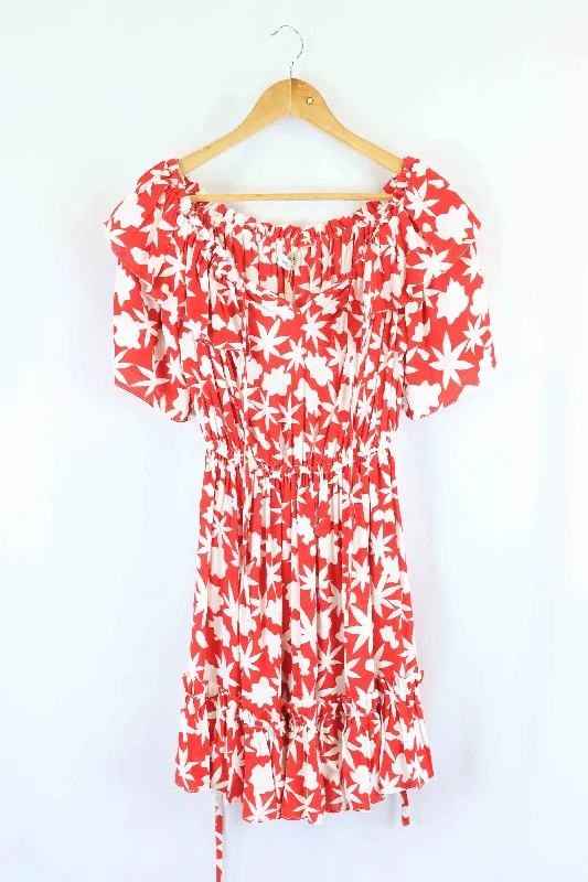 MLM Red Floral Dress 8