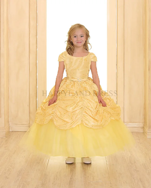 D0555 Embroidered Curtain Detail Dress (4 Diff. Colors)