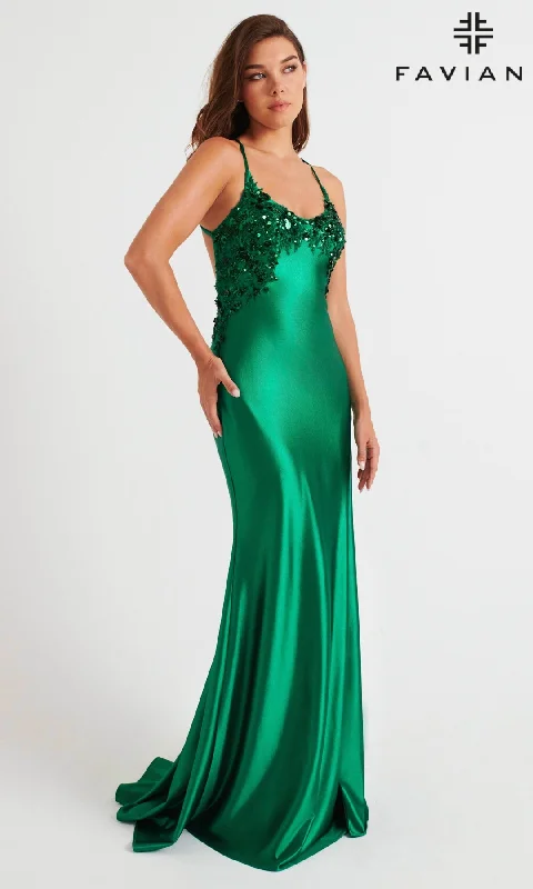 Long Prom Dress: Faviana 11247