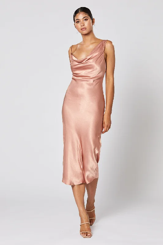 CARA DRESS DUSTY PINK