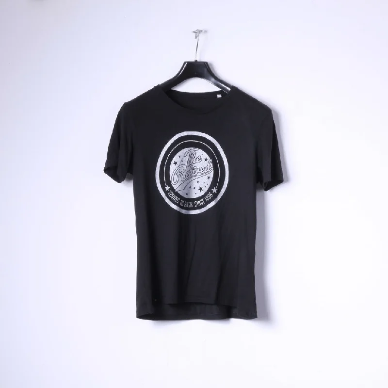 Stella Stanley Womens S T-Shirt Black Organic Cotton The Retired Rock Top Modern Contemporary Chic