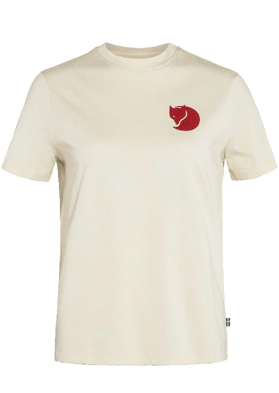 Fjallraven Women's Fox Boxy Logo T-Shirt Hooded Caped Shawl Collar