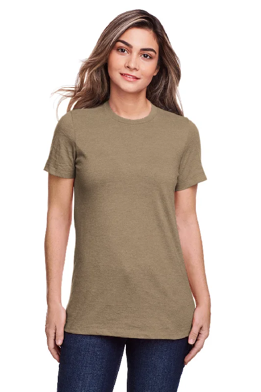 Gildan Womens Softstyle CVC Short Sleeve Crewneck T-Shirt - Slate Terry Blend Velvet Blend Canvas Blend