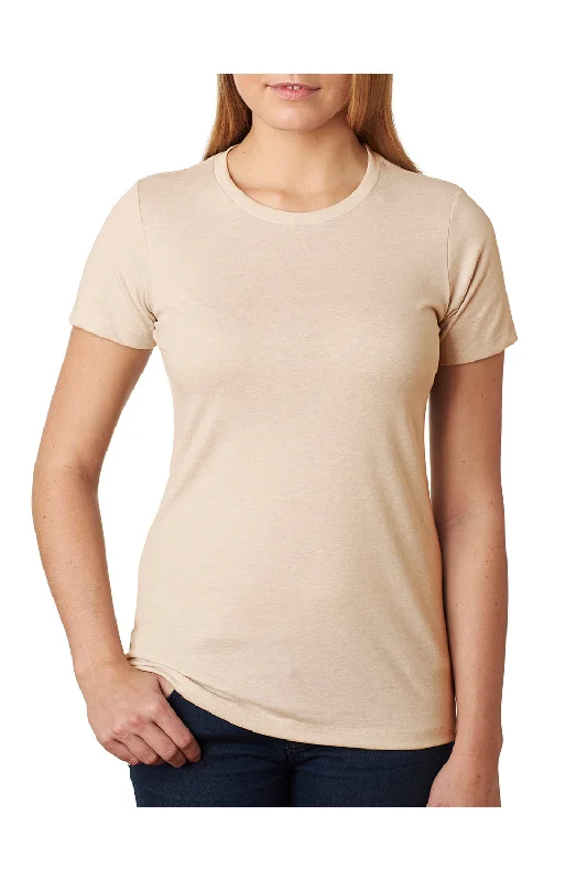 Next Level Womens CVC Jersey Short Sleeve Crewneck T-Shirt - Cream - Closeout V-Neck T-Shirt Long Sleeve Cotton