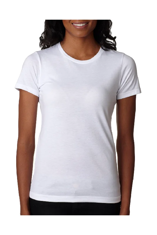 Next Level Womens CVC Jersey Short Sleeve Crewneck T-Shirt - White Lace Blend Ribbed Blend Corduroy Blend Next Level Womens CVC Jersey Short Sleeve Crewneck T-Shirt - White Lace Blend Ribbed Blend Corduroy Blend