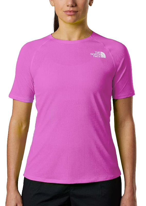 The North Face Women's Summit High Trail Run T-Shirt Asymmetrical Pockets Print