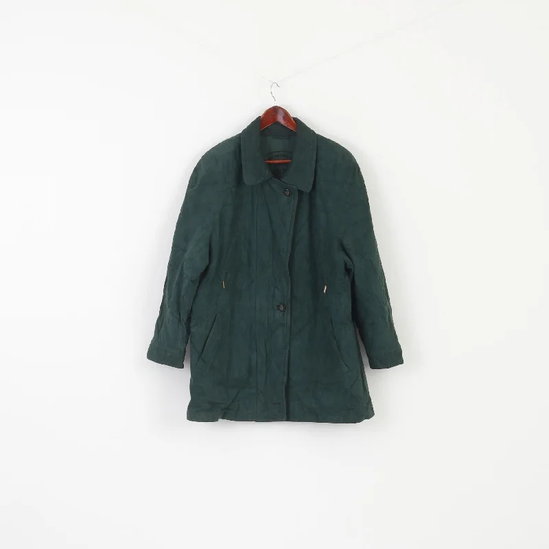 Baronia Von Gollas Women 16 42 XL Jacket Green Nylon Vintage Tecnopile Outdoor Top Nylon Jacket Polyester Jacket Spandex Jacket