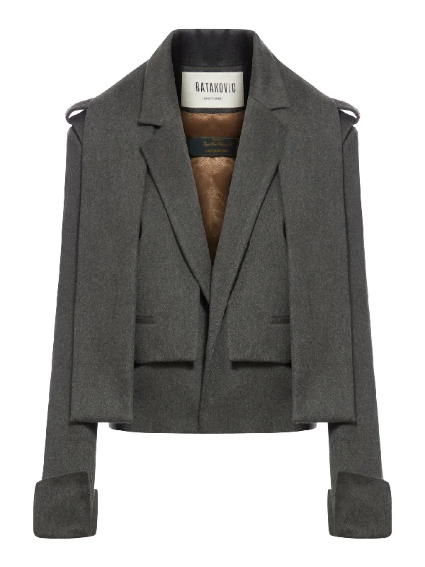 short wool jacket Print Jacket Jacquard Jacket Patchwork Jacket