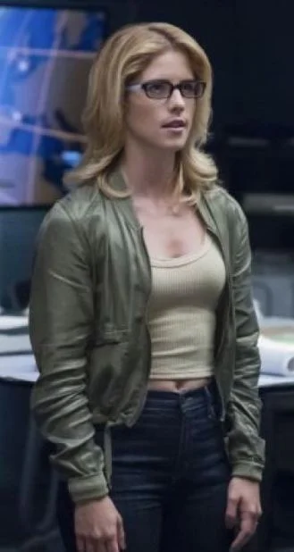 Emily Bett Rickards Arrow Season 7 Jacket Satin Fabric Silk Fabric Chiffon Fabric