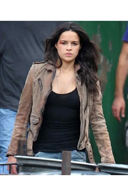 Fast And Furious 7 Letty Ortiz Jacket Embroidered Jacket Appliqued Jacket Beaded Jacket
