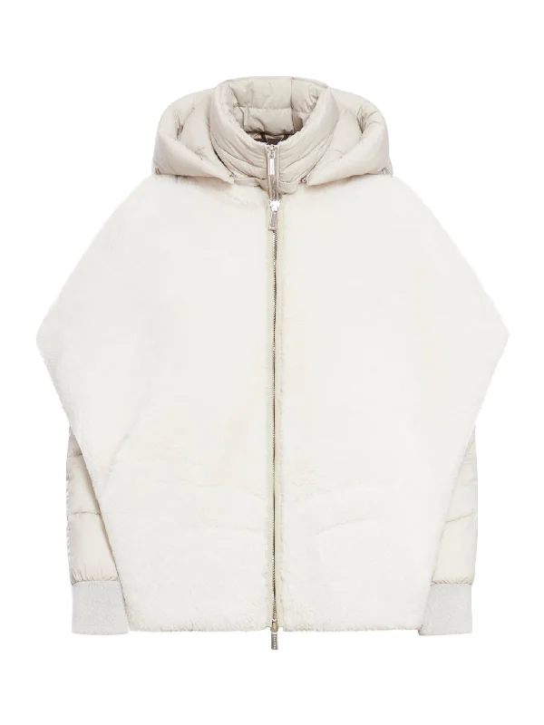 Down jacket with waistcoat Tiered Jacket Buttoned Jacket Zippered Jacket
