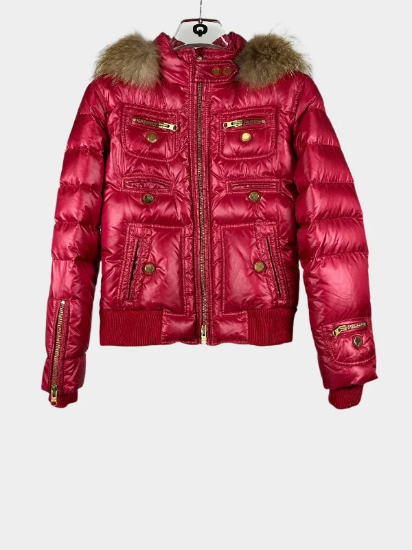 Puffy Jacket Front Pockets Side Pockets Patch Pockets