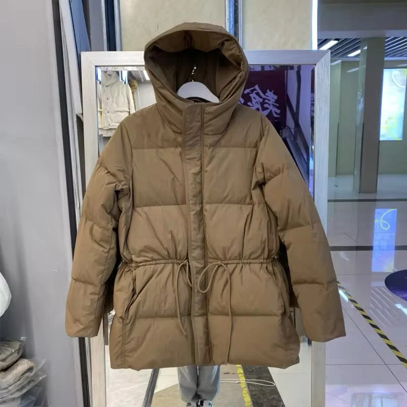 Ultra-Light Women's Duck Down Jacket Rayon Fabric Velvet Fabric Corduroy Fabric