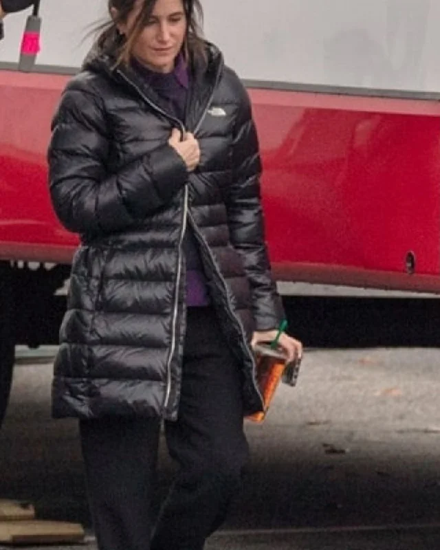 WandaVision Kathryn Hahn Puffer Jacket Rayon Jacket Velvet Jacket Corduroy Jacket