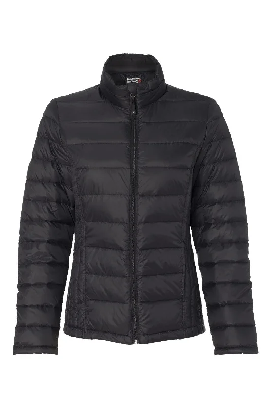 Weatherproof Womens 32 Degrees Packable Down Wind & Water Resistant Full Zip Jacket - Black - NEW Elasticated Jacket Padded Jacket Insulated Jacket