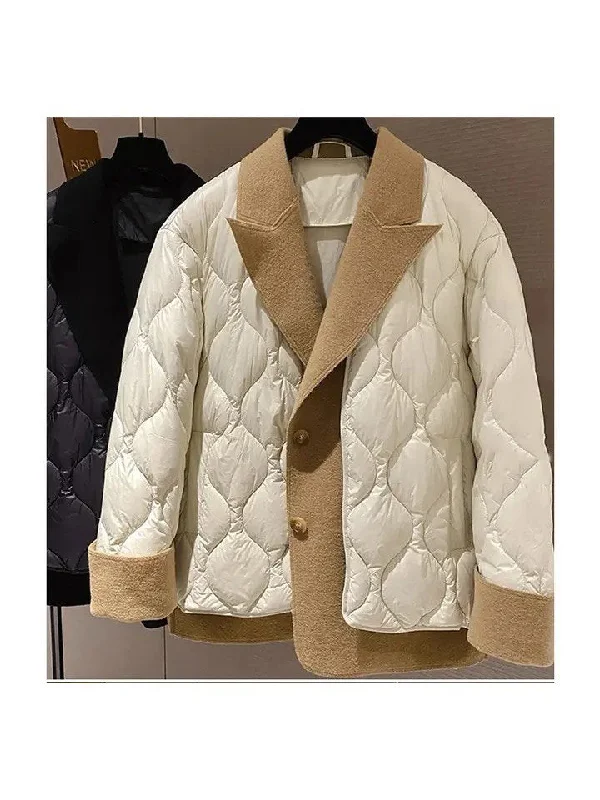 Women's Blazer Style Jacket. Cotton filling. Large size women's jacket Anorak Shell Jacket Lightweight Jacket