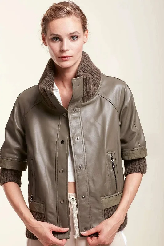 Green leather jacket Rayon Fabric Velvet Fabric Corduroy Fabric