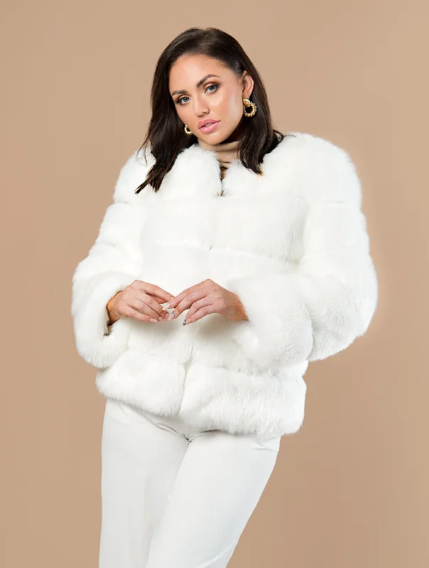 Five Panel Faux Fur Coat Ultra-Soft Sherpa Vest
