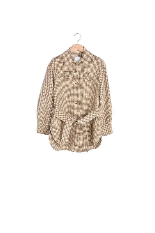 OUTERWEAR Camel Military-Inspired Jacket