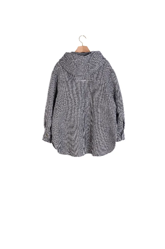 OUTERWEAR Ecru / Noir Chic Winter Coat
