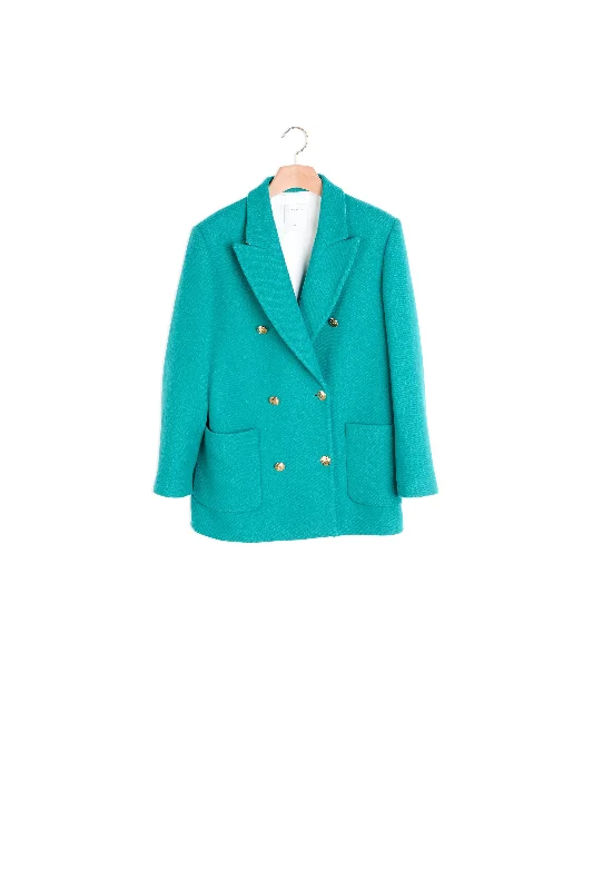 OUTERWEAR Vert Emeraude Fitted Tailored Blazer