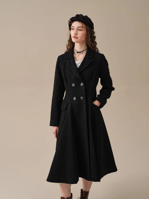 The Roman Holiday 17 | 100% wool classic coat Recycled Down Jacket