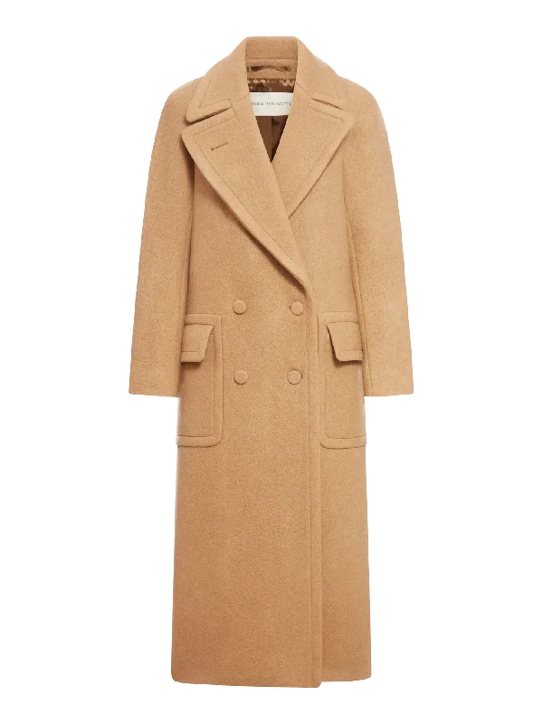 Long wool coat Plush Faux Fur Bolero