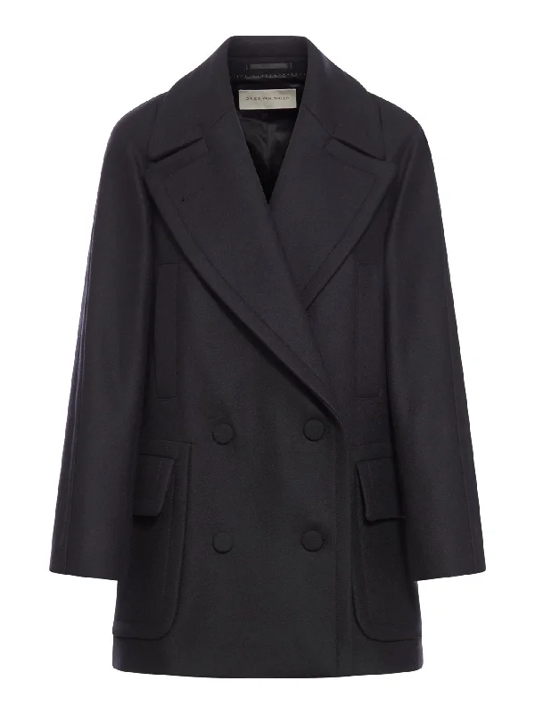 wool coat Belted Midi-Length Coat