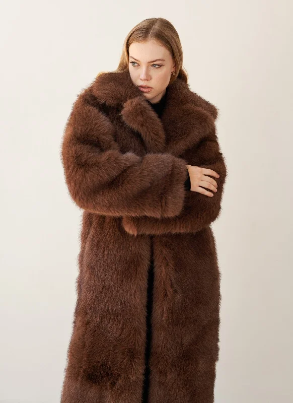Elena Coat Drape Front Waterfall Coat