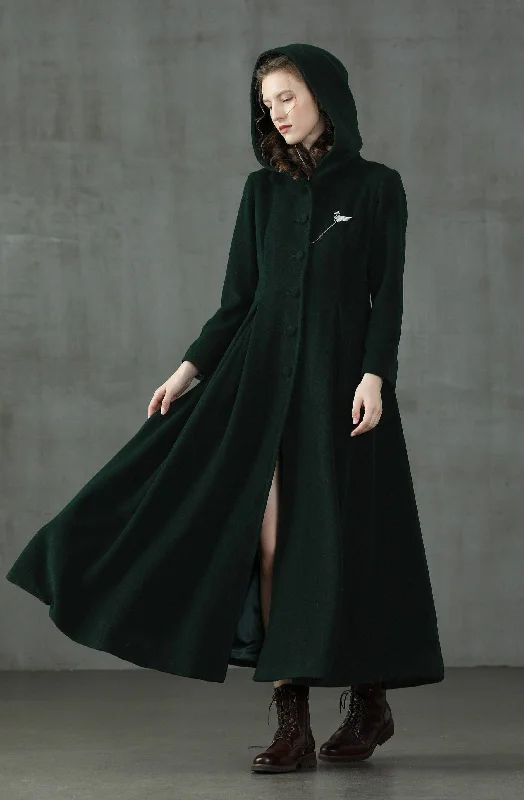 My Fair Lady 26 | Hooded Wool Coat Softshell Outdoor Jacket