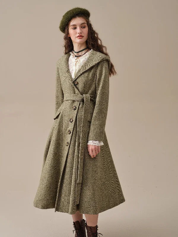Sierra 17 | 100% wool classic coat Cropped Tweed Jacket
