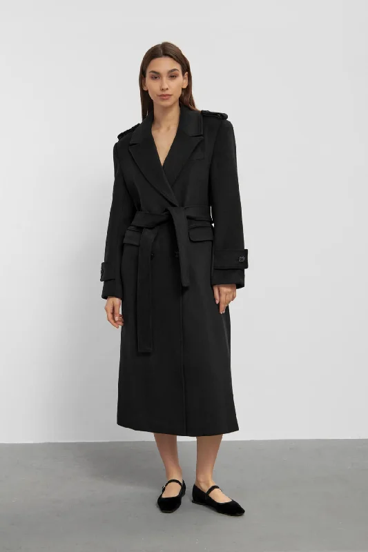 Kelby Coat - Black Reversible Quilted Jacket