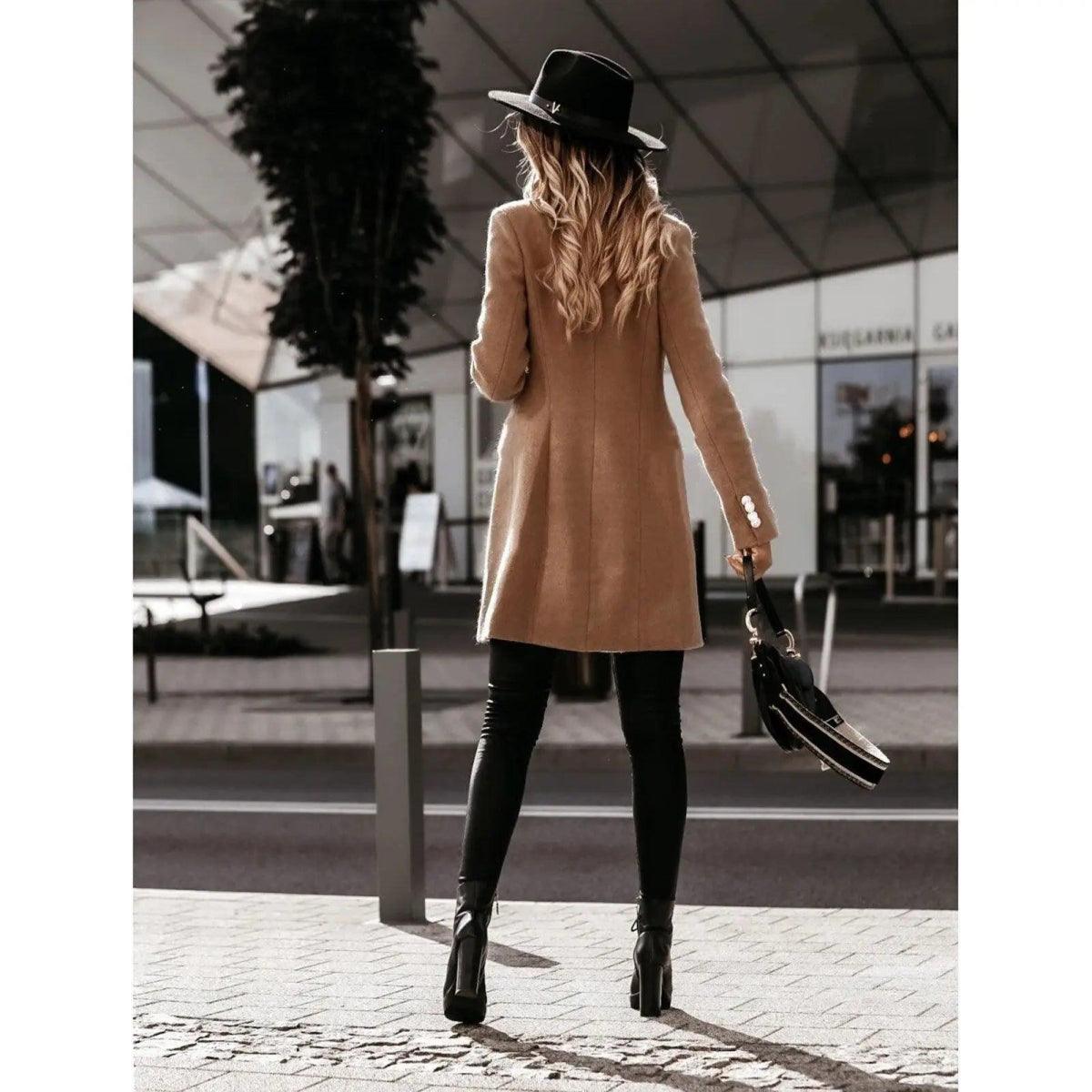 Double breasted Nizi coat Soft Flannel Shacket