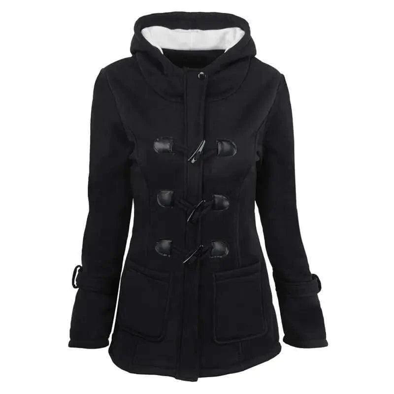 Horn buckle coat female Streetwear Bomber Jacket